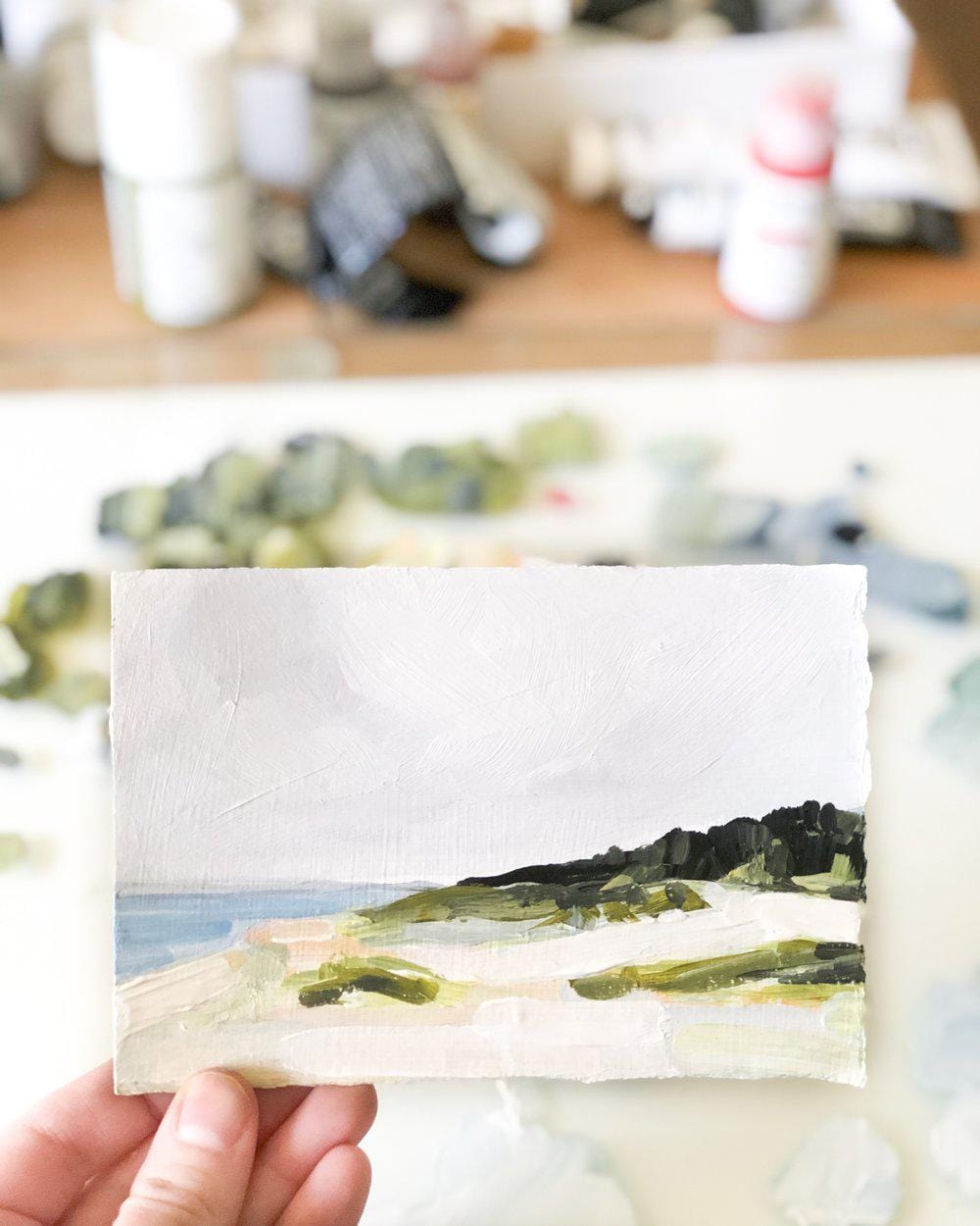 Coastal landscape painting, IMG_8398