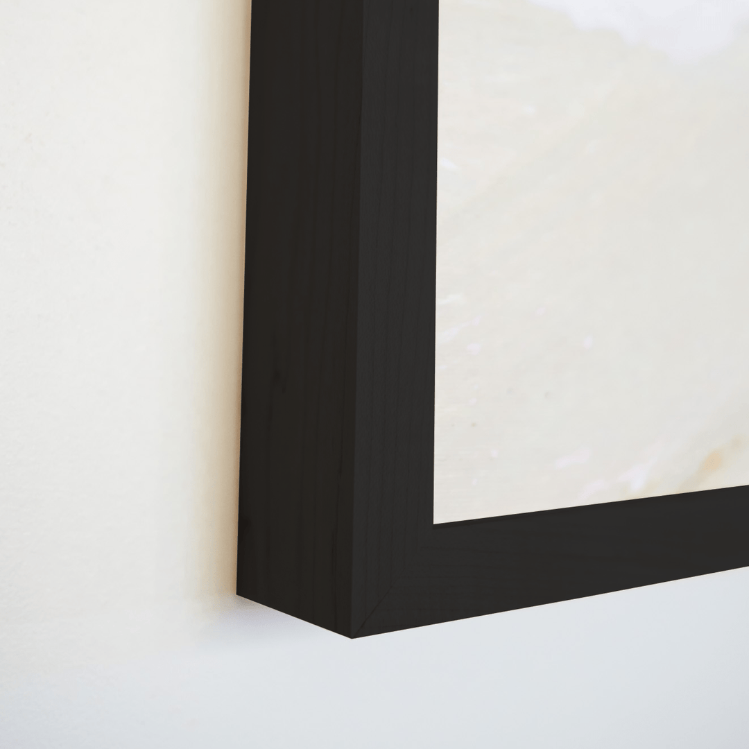 Black picture frame corner