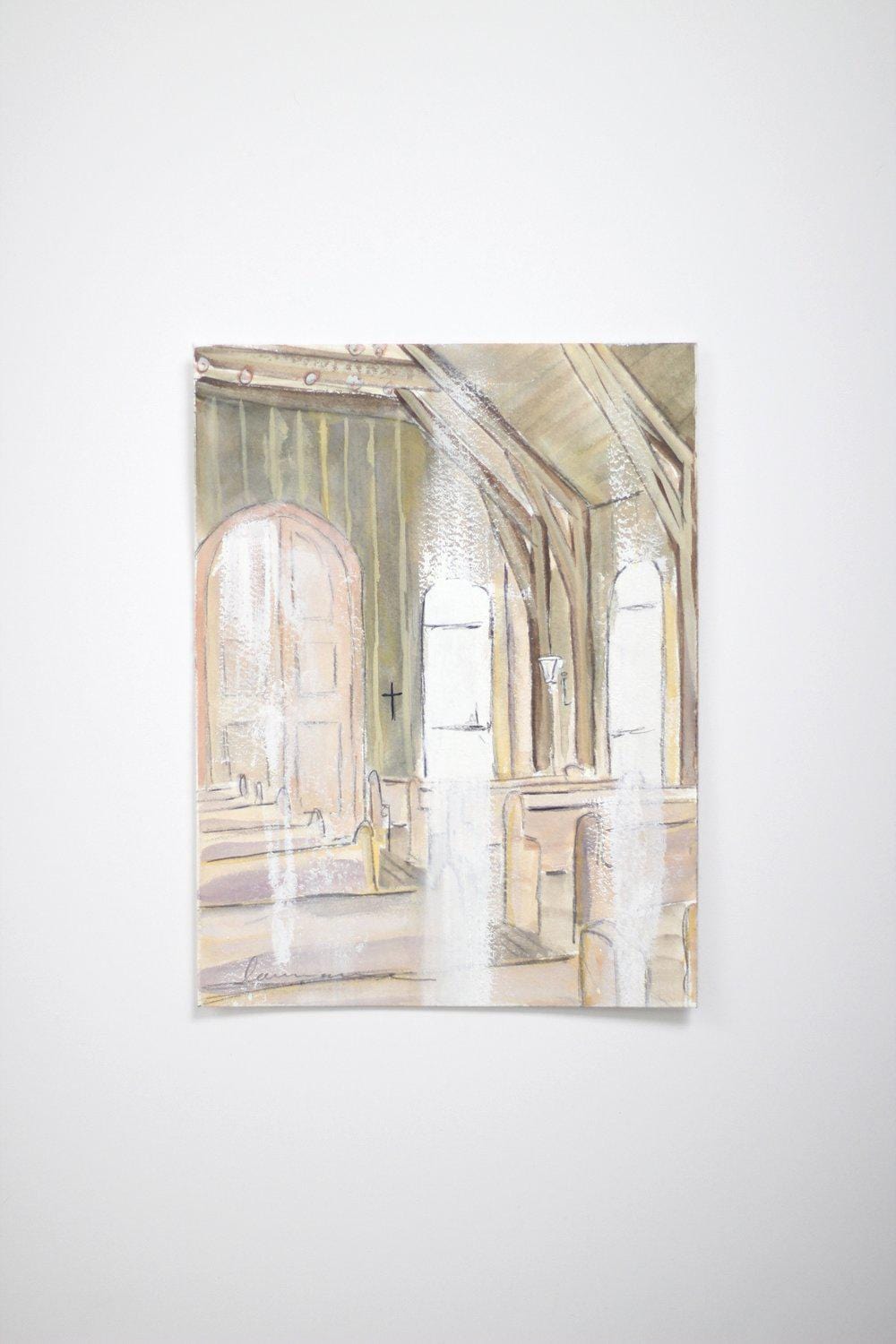 Painting of a church interior, fullsizeoutput_25ca