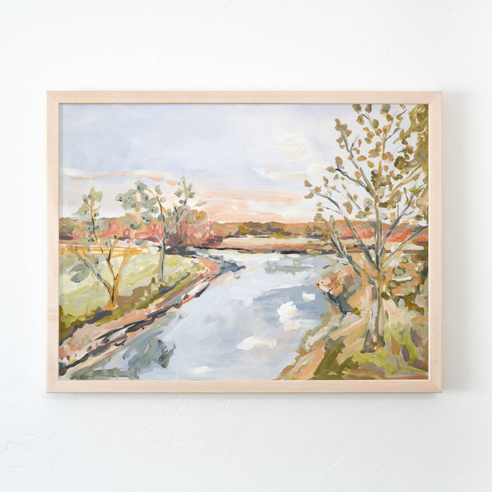 New England in the Fall: The Trip Behind my Paintings “Portland” & “Autumn Lake”