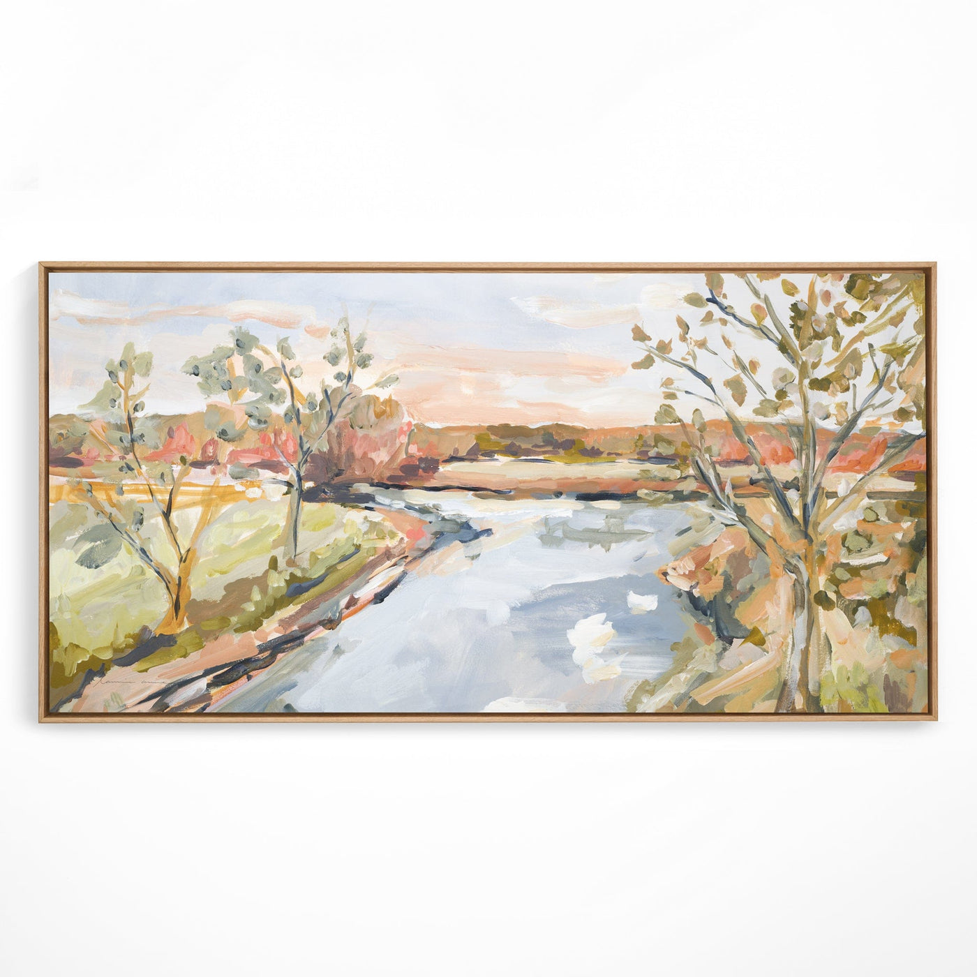 "Autumn Lake" 24x48 Unframed Art Print in Stock