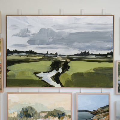 "Foggy Countryside" Signed Art Print