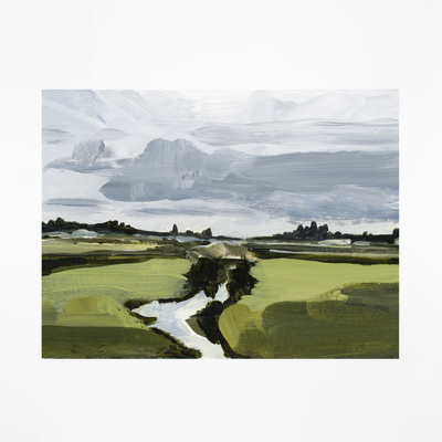 "Foggy Countryside" Art Print