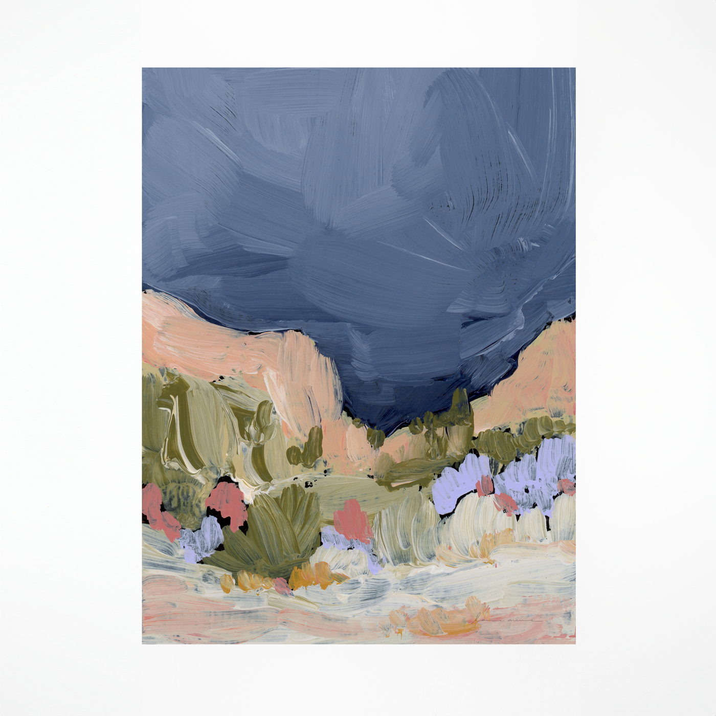 "Joshua Tree Rainy Morning" Art Print