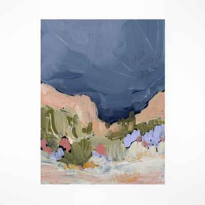 "Joshua Tree Rainy Morning" Art Print