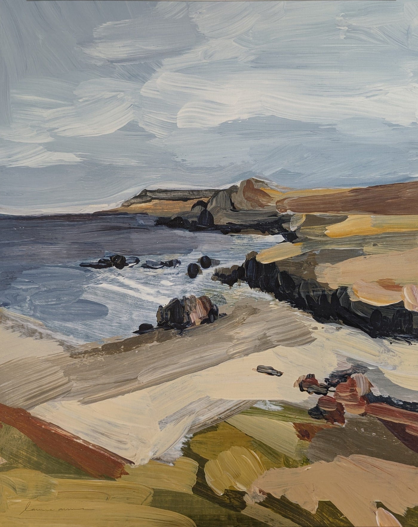 Coastal landscape painting, PXL_20250102_225715080