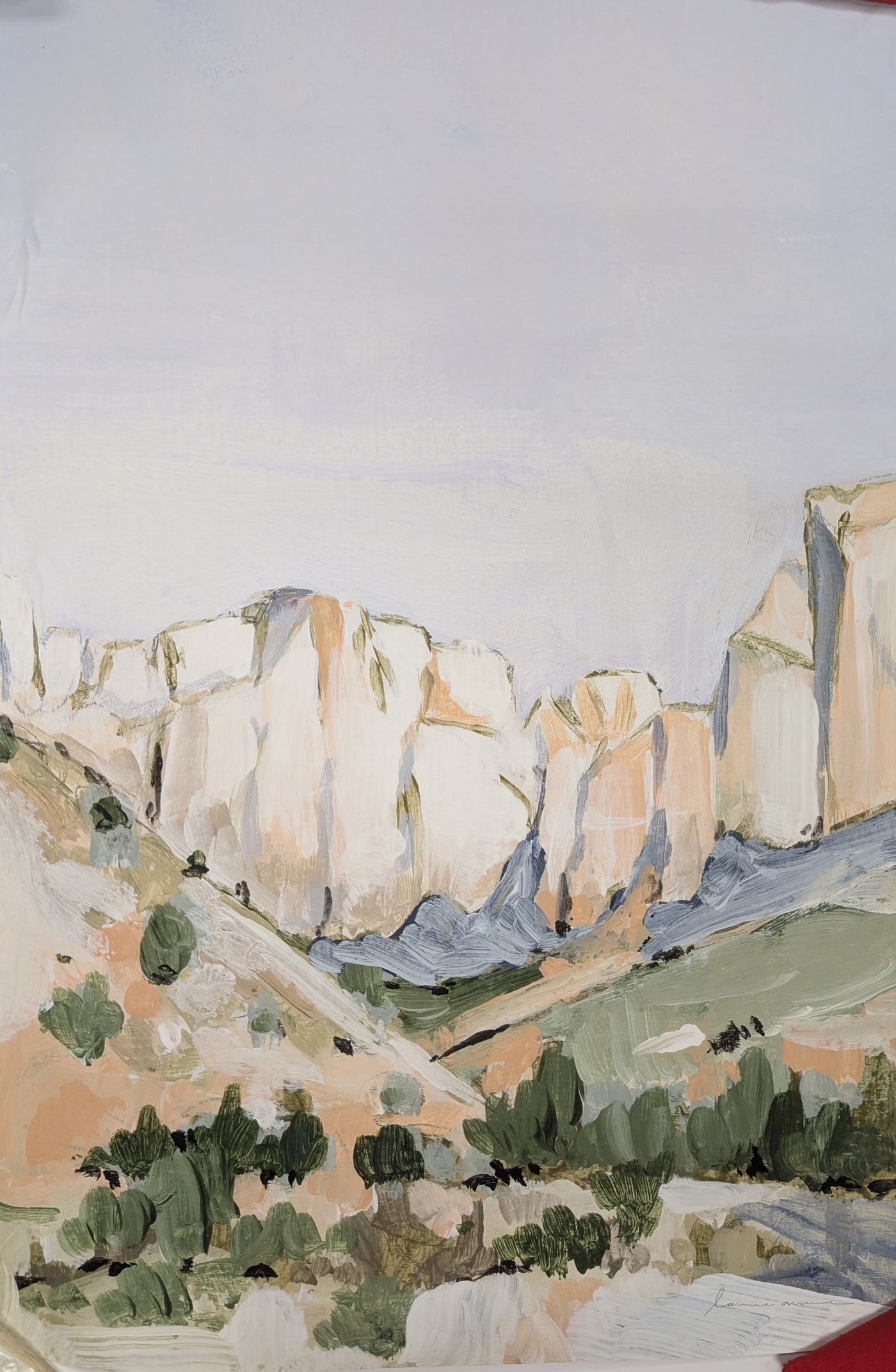 Painted landscape of cliffs and valley (PXL_20250103_213157788)