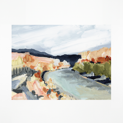 "Painted River II" Art Print