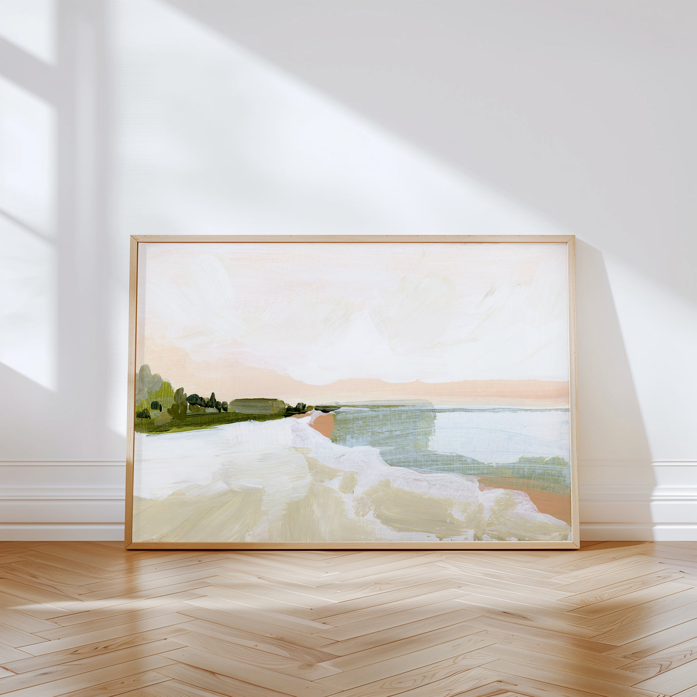 "Peach Beach" Art Print