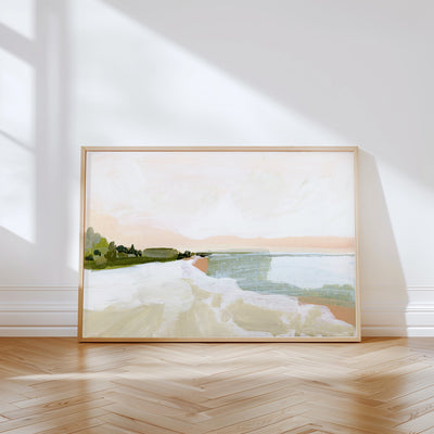 "Peach Beach" Art Print