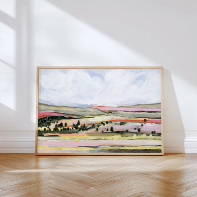 "Yellow Hills" Signed Art Print