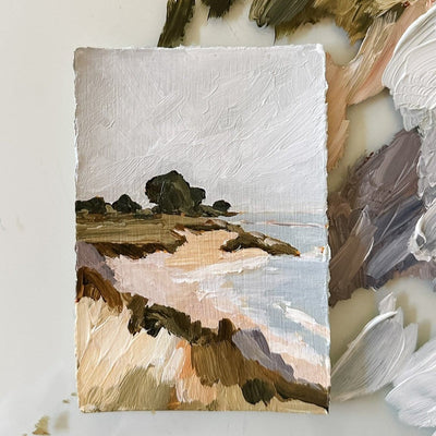 Cypress Coast landscape painting with beach and ocean