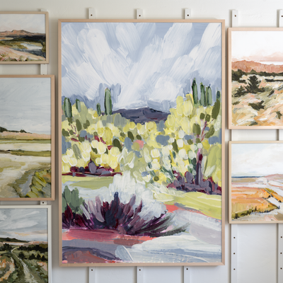 "Brush Desert II" Art Print