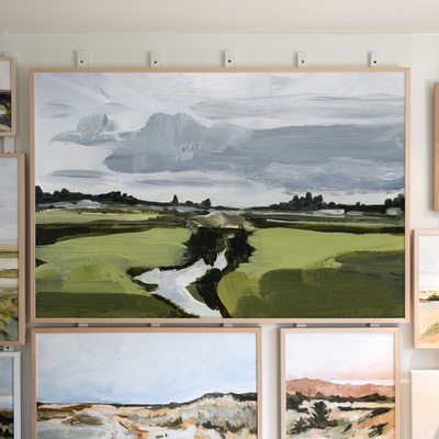 "Foggy Countryside" Art Print