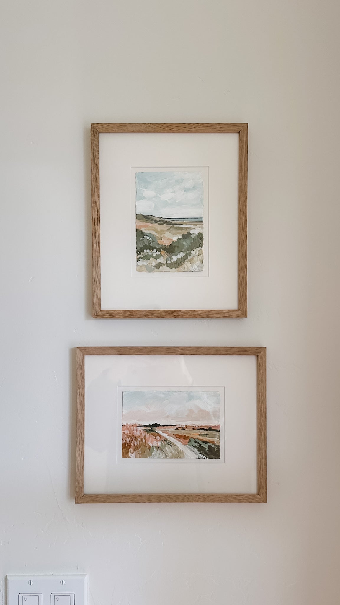 Framed "Tidal Flats" Tiny Landscape Original Painting