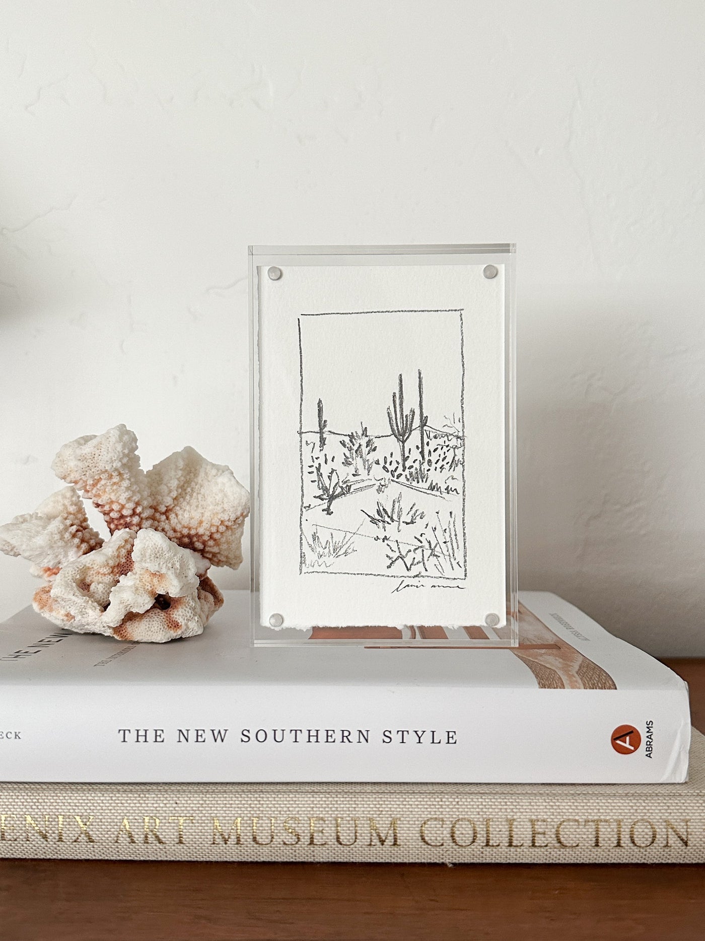 Framed Desert Sketch 6