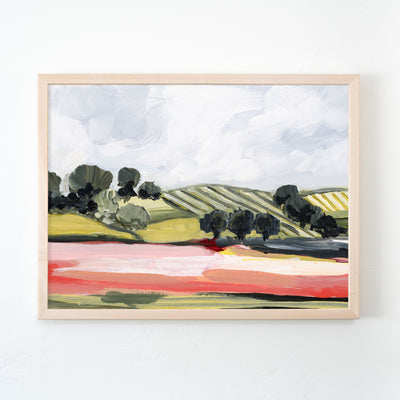 "Red Fields" Art Print