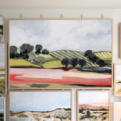 "Red Fields" Art Print