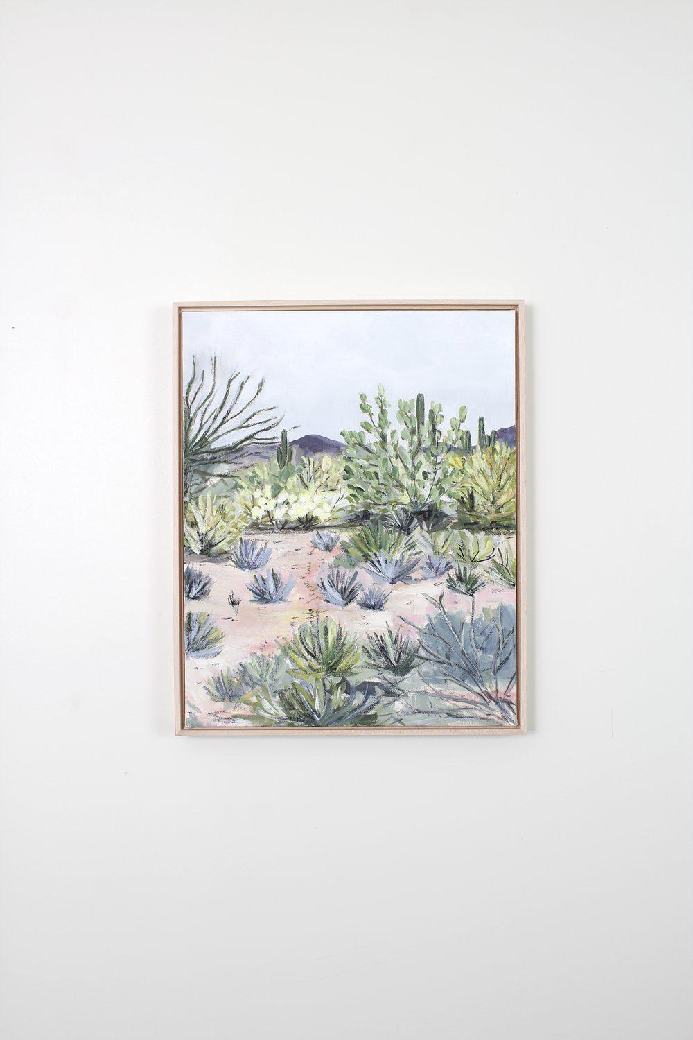 "Wild Desert" Framed Acrylic Painting 16x20